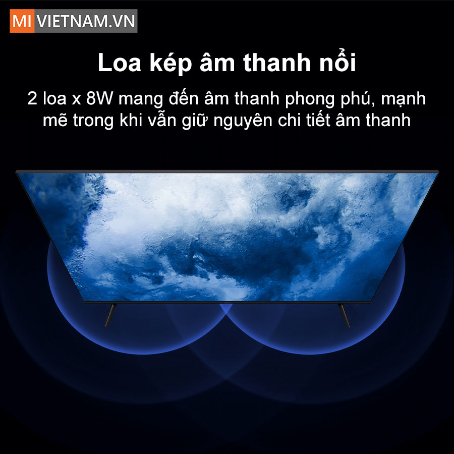 Tivi Xiaomi 43 inch A Google TV FHD 2025 - Bản Quốc Tế 7 Âm thanh vòm sống động với hệ thống loa kép