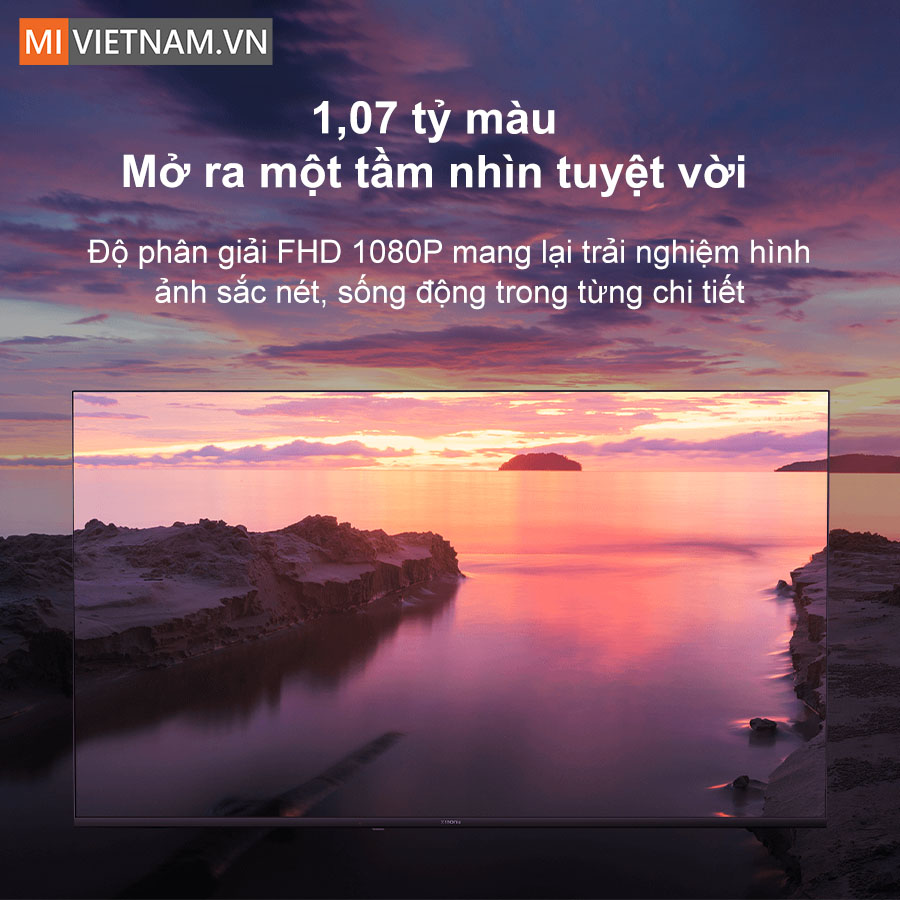 Tivi Xiaomi 43 inch A Google TV FHD 2025 - Bản Quốc Tế 6 Độ phân giải FullHD với 1,07 tỷ màu sắc