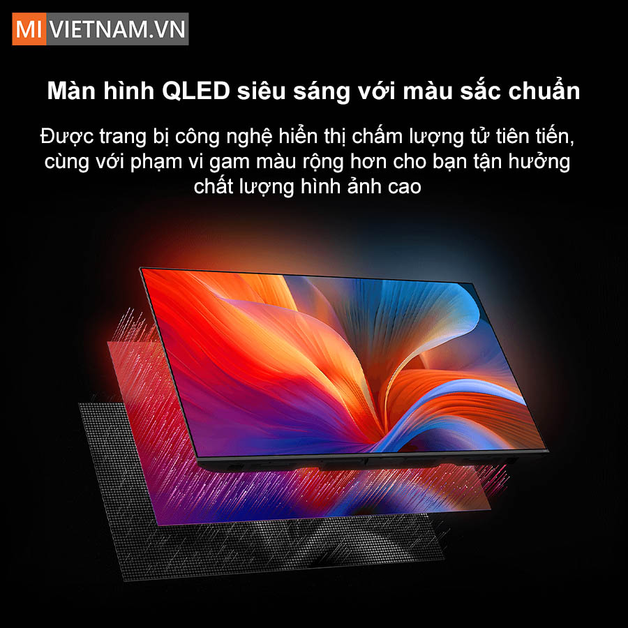 C&ocirc;ng nghệ m&agrave;n h&igrave;nh chấm lượng tử hiển thị m&agrave;u sắc vượt trội