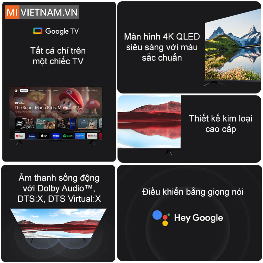 Ưu điểm của tivi Xiaomi 43 inch A Pro Google TV QLED 2025