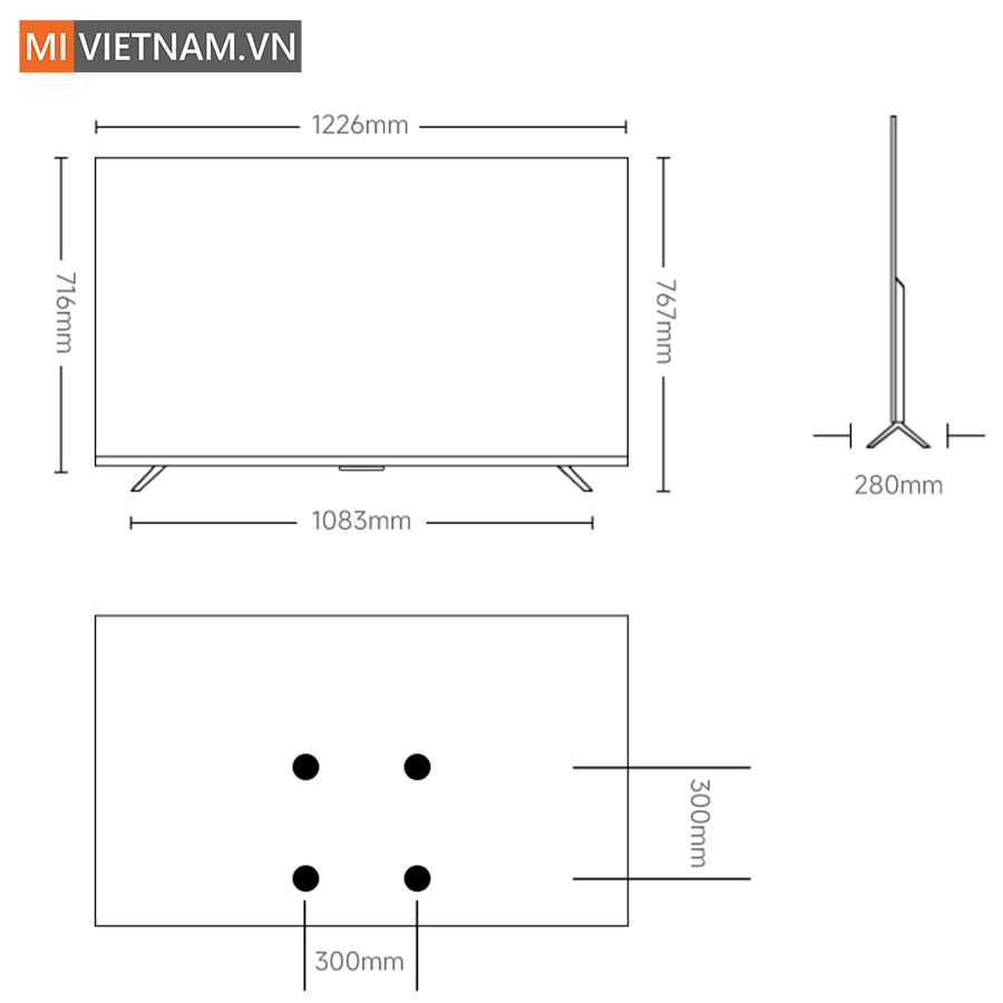 Tivi Xiaomi 55 inch Smart Display S Mini LED 2025
