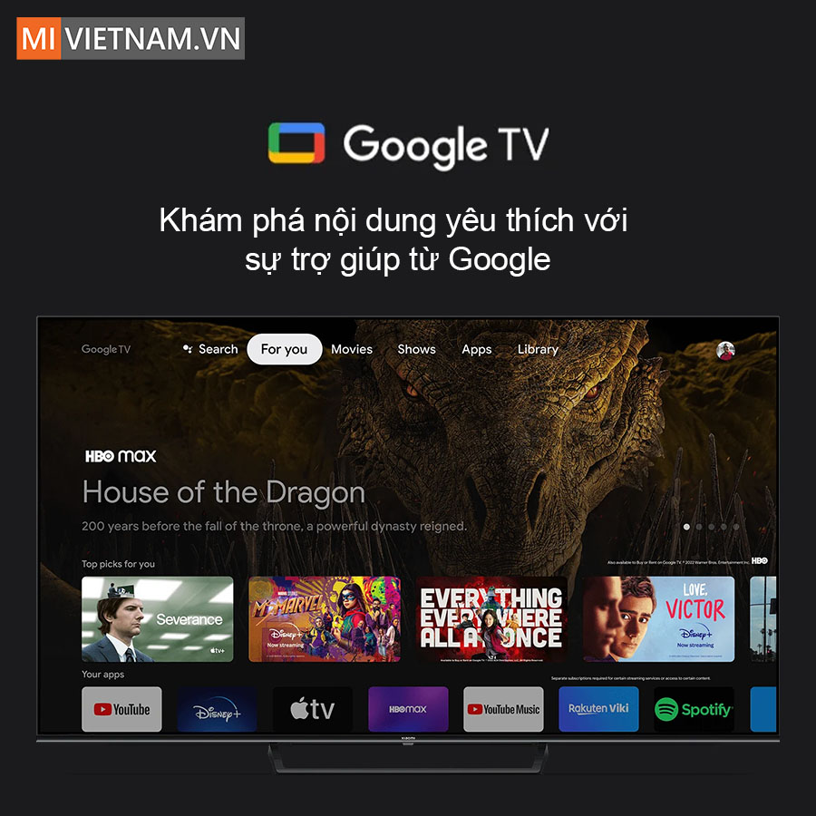 Điều khiển dễ d&agrave;ng nhờ Google TV&trade;