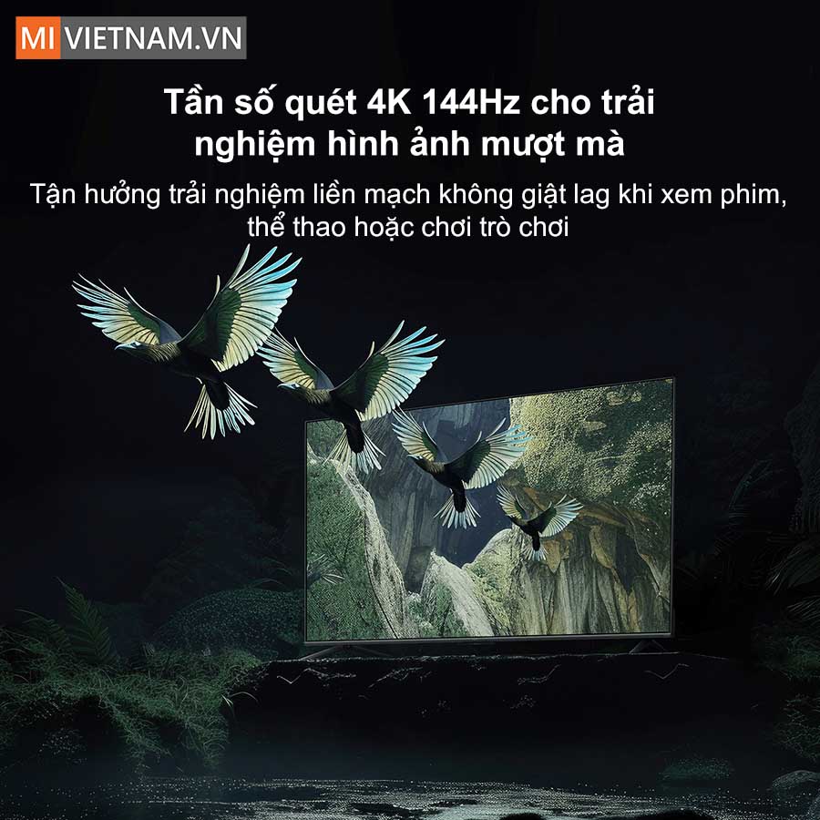 Tần số qu&eacute;t 144Hz cho trải nghiệm h&igrave;nh ảnh mượt m&agrave;