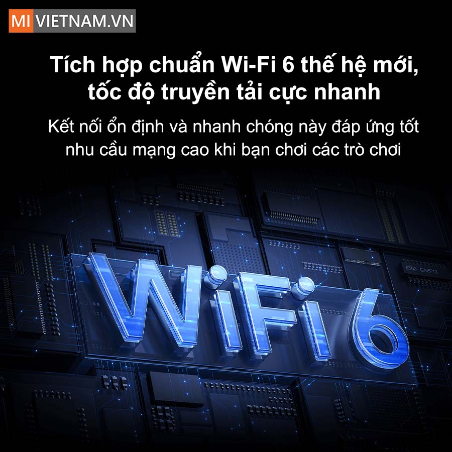T&iacute;ch hợp chuẩn Wi-Fi 6 thế hệ mới, tốc độ truyền tải cực nhanh
