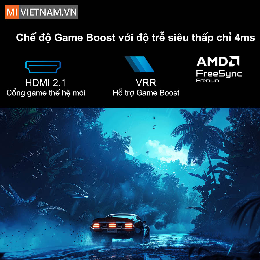 Trang bị hai cổng HDMI 2.1 v&agrave; độ trễ đầu v&agrave;o thấp