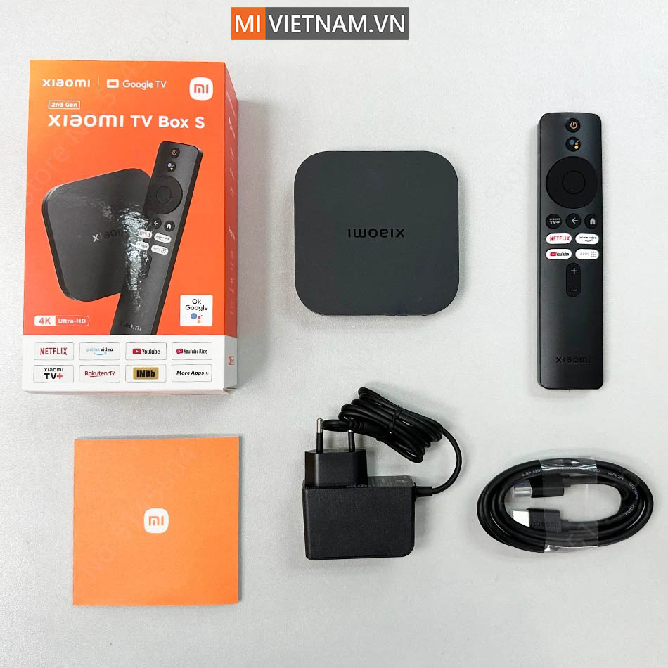 Xiaomi Mi TV Box S (Gen 2) 4K Google TV - Bản Quốc Tế 13 Hộp phụ kiện