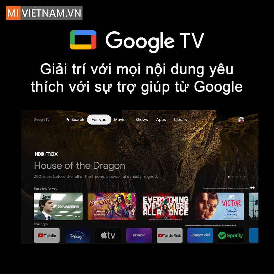 Xiaomi Mi TV Box S (Gen 2) 4K Google TV - Bản Quốc Tế 9 hệ điều hành Google TV™